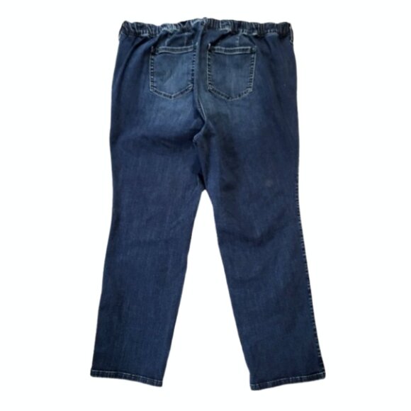 TORRID Pull-On Elastic Denim Jogger Blue Jeans - Women's 3S (3X - 22/24) - Picture 2 of 5